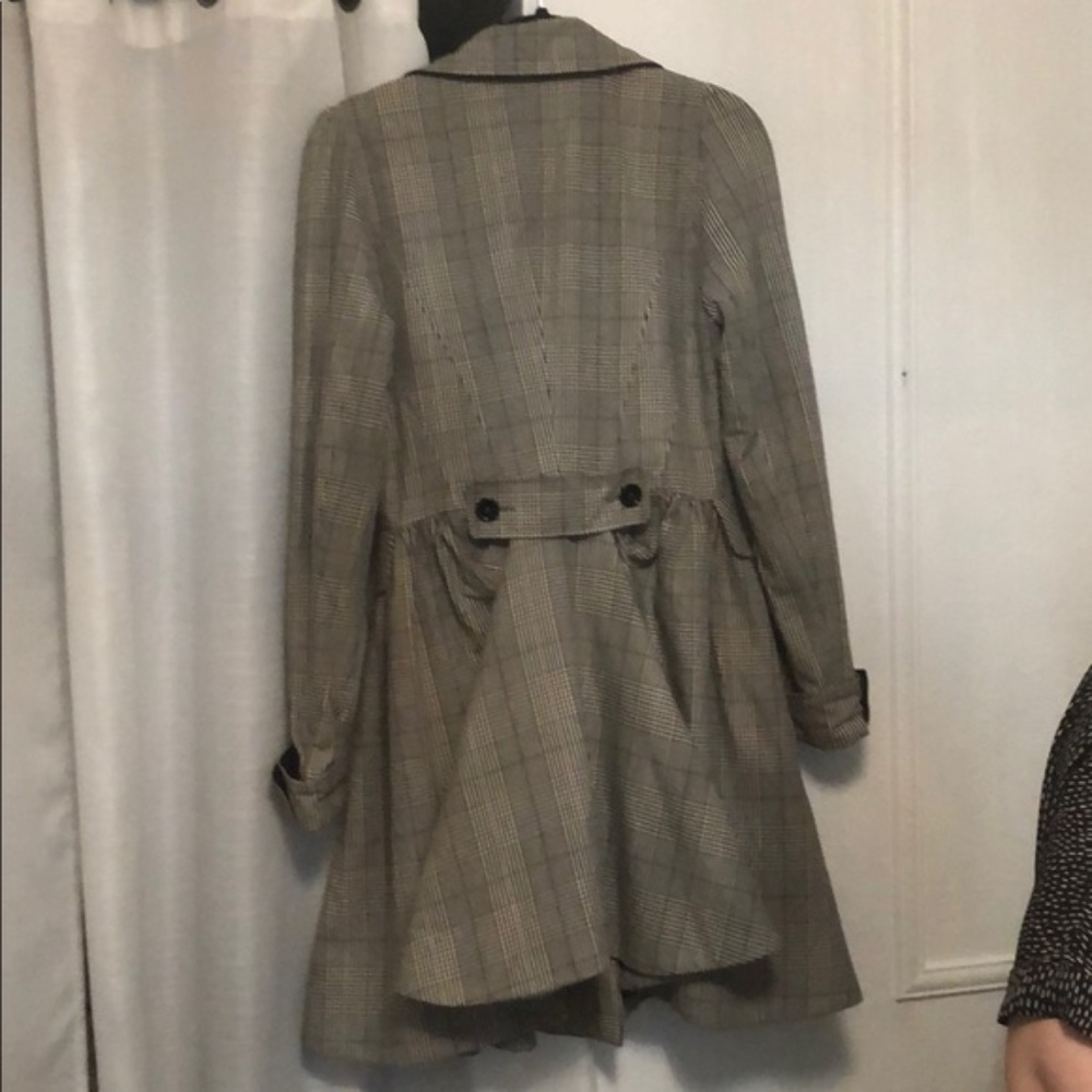 SOLD Topshop Plaid Dress Coat - Picture 7 of 11